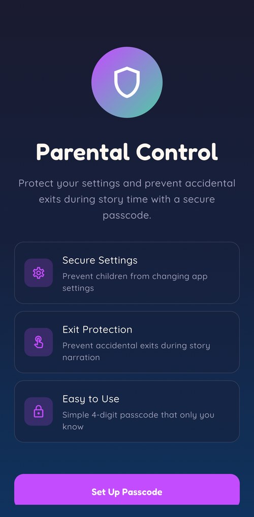 Parental controls for secure settings